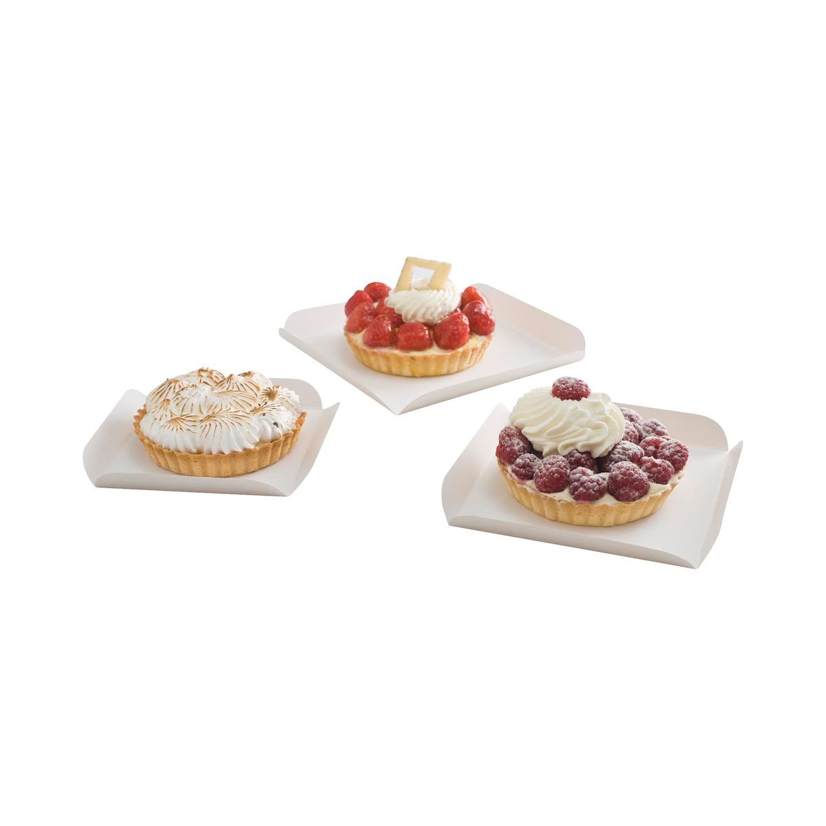 CARRES RAINES CARTON Blanc 15x15CM x250 - Bord pliable - PUBLI EMBAL